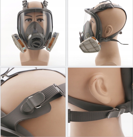 MASKA GAZOWA MASKA PEŁNA MASKA LAKIEROWA RESPIRATOR 6800 MASKA PRZECIWPYŁOWA Z FILTREM Materiał neopren
