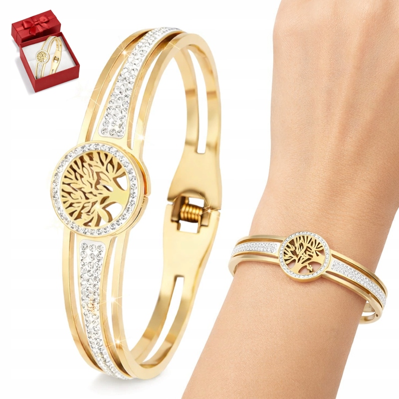 Bransoletka Złota Diamentowana Damska Modna dla Kobiety