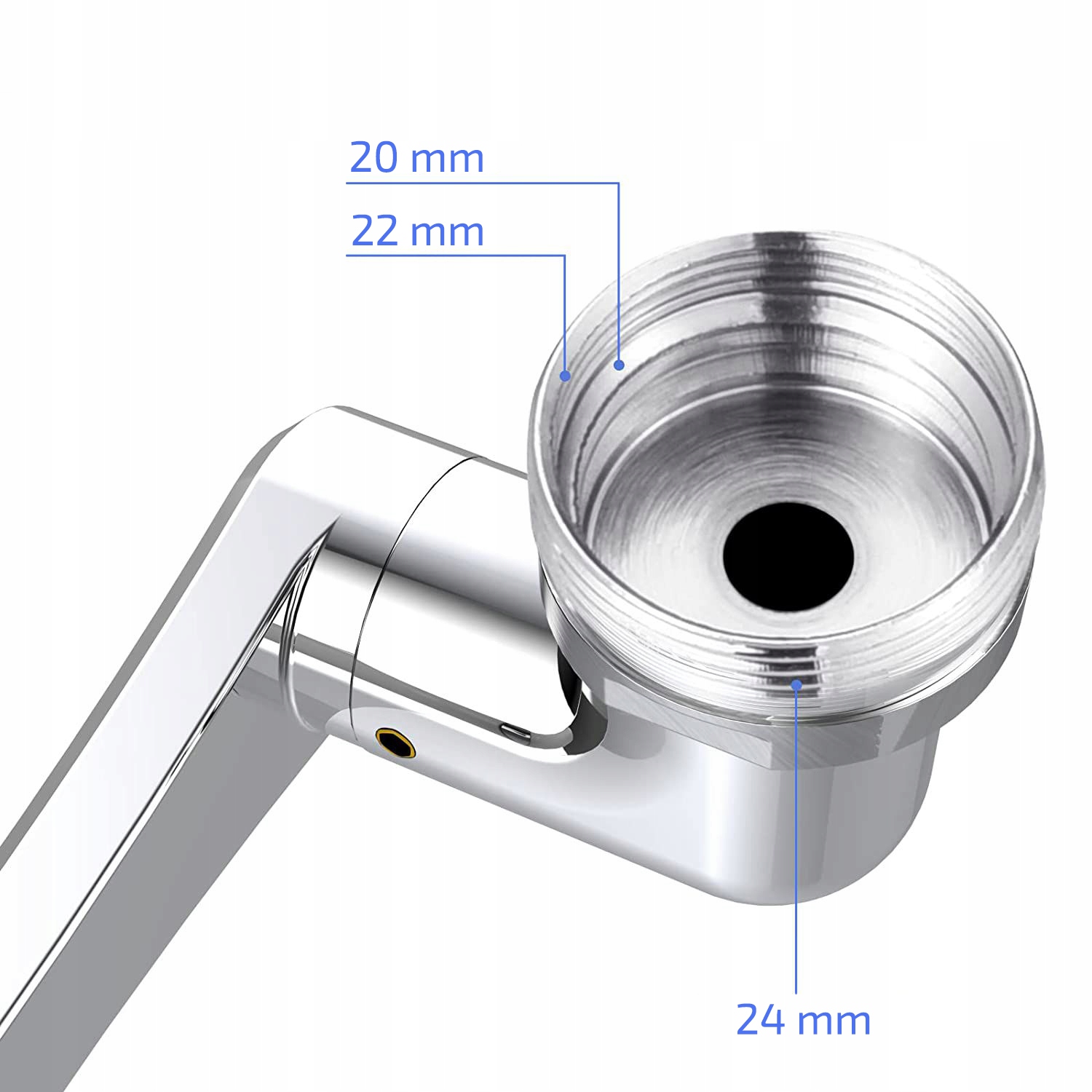 PRZEDŁUŻKA OBROTOWA DO KRANU AERATOR 1080 STOPNI Kolor inny