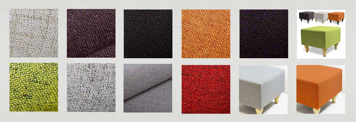 Klasyczna tapicerowana pufa PETER Jasny brąz Rodzaj tapicerowana