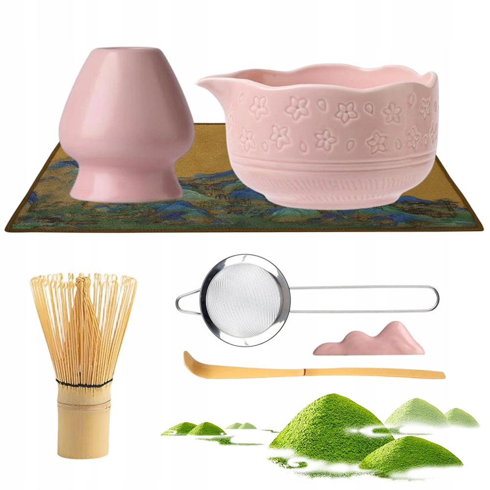 Levně 7 startovací sada na čaj Matcha Bio s krásnou metličkou a lžící