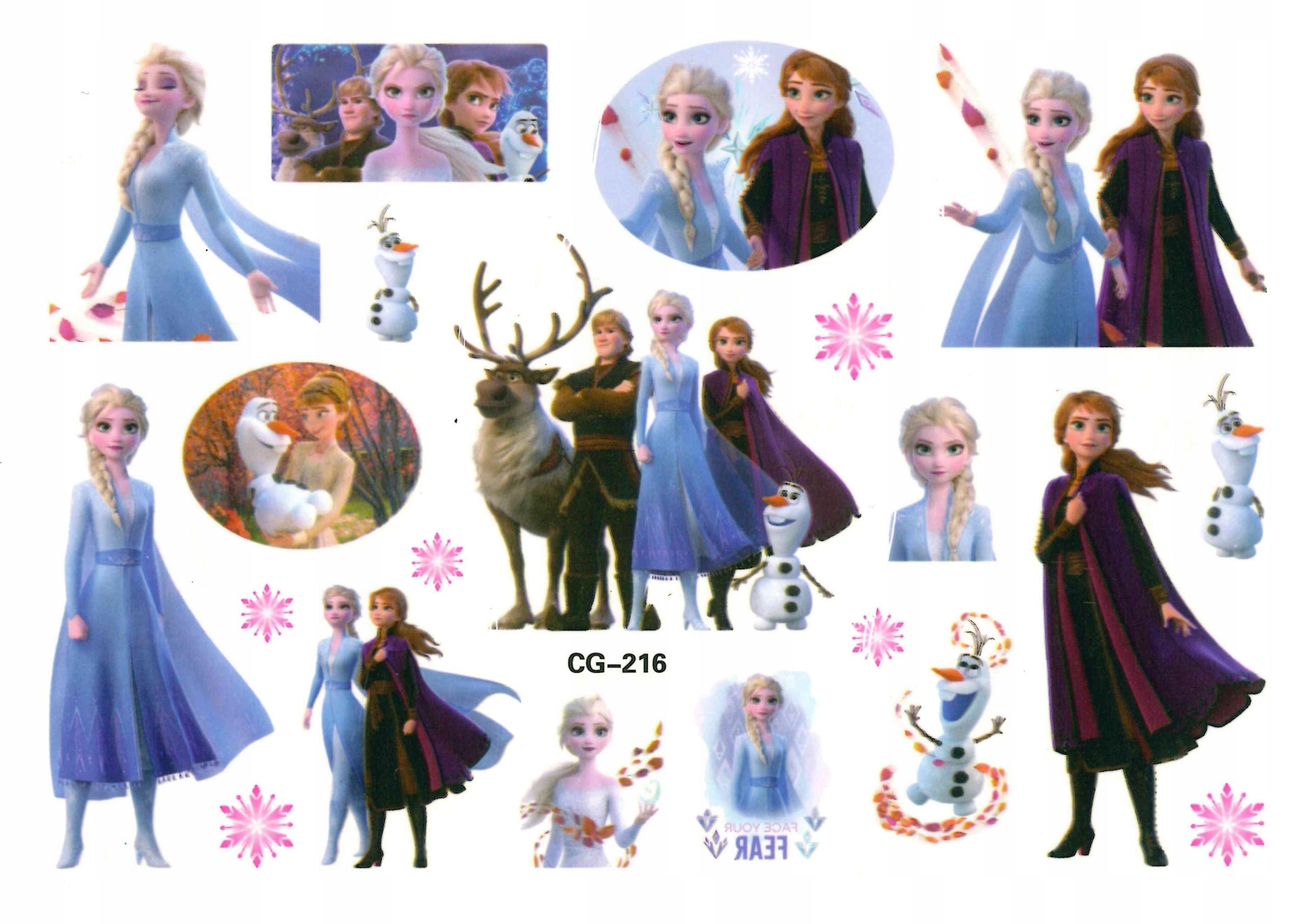 

Tatuaż zmywalny dla dzieci Elsa Anna CG216