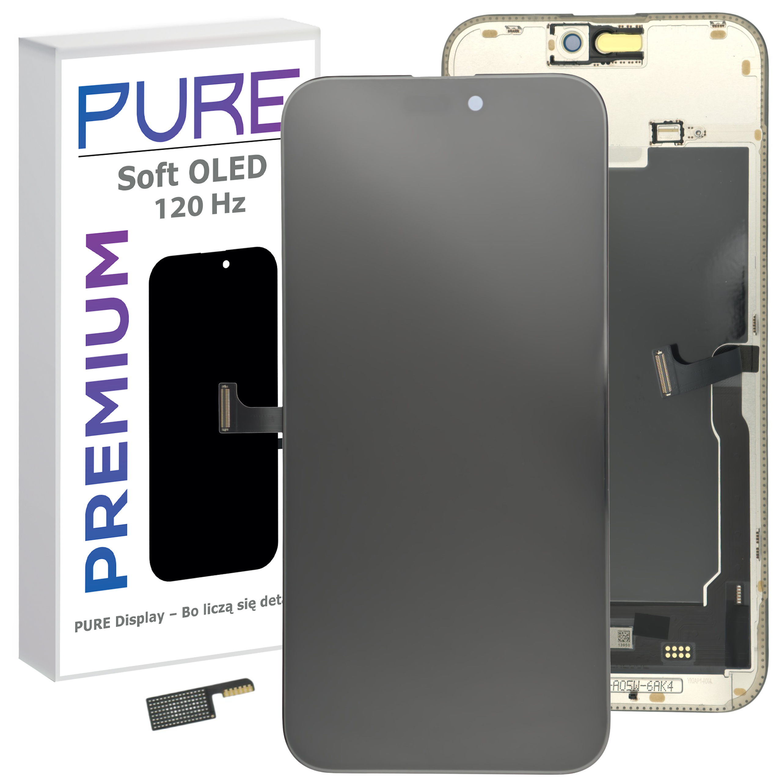 Pure LCD displej pro Apple iPhone 15 Pro Max Soft Oled 120Hz Fhd IC