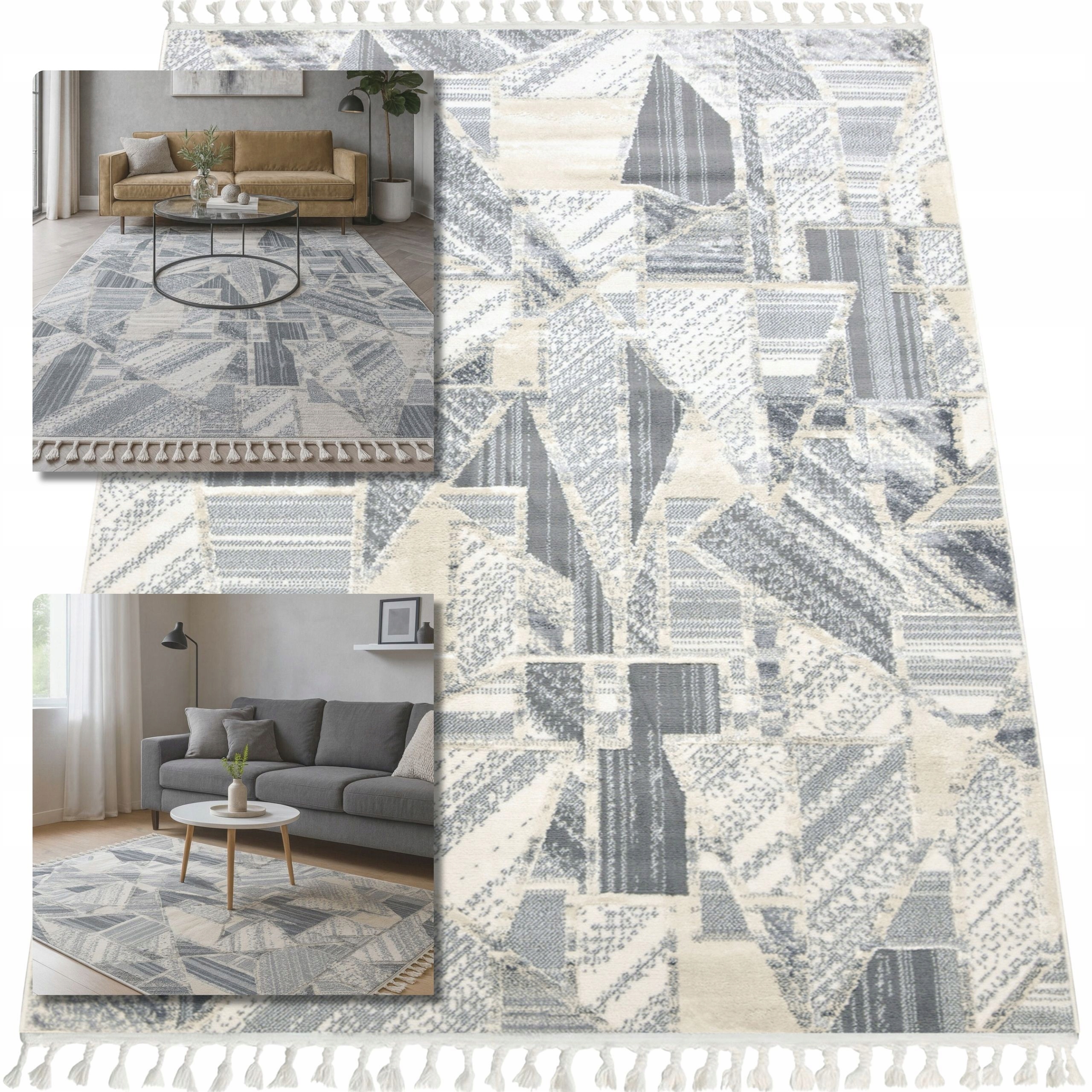 Koberec 80x150 Ankona Šedý Koberec Do Obývacího Pokoje Koberec Do Ložnice Shaggy