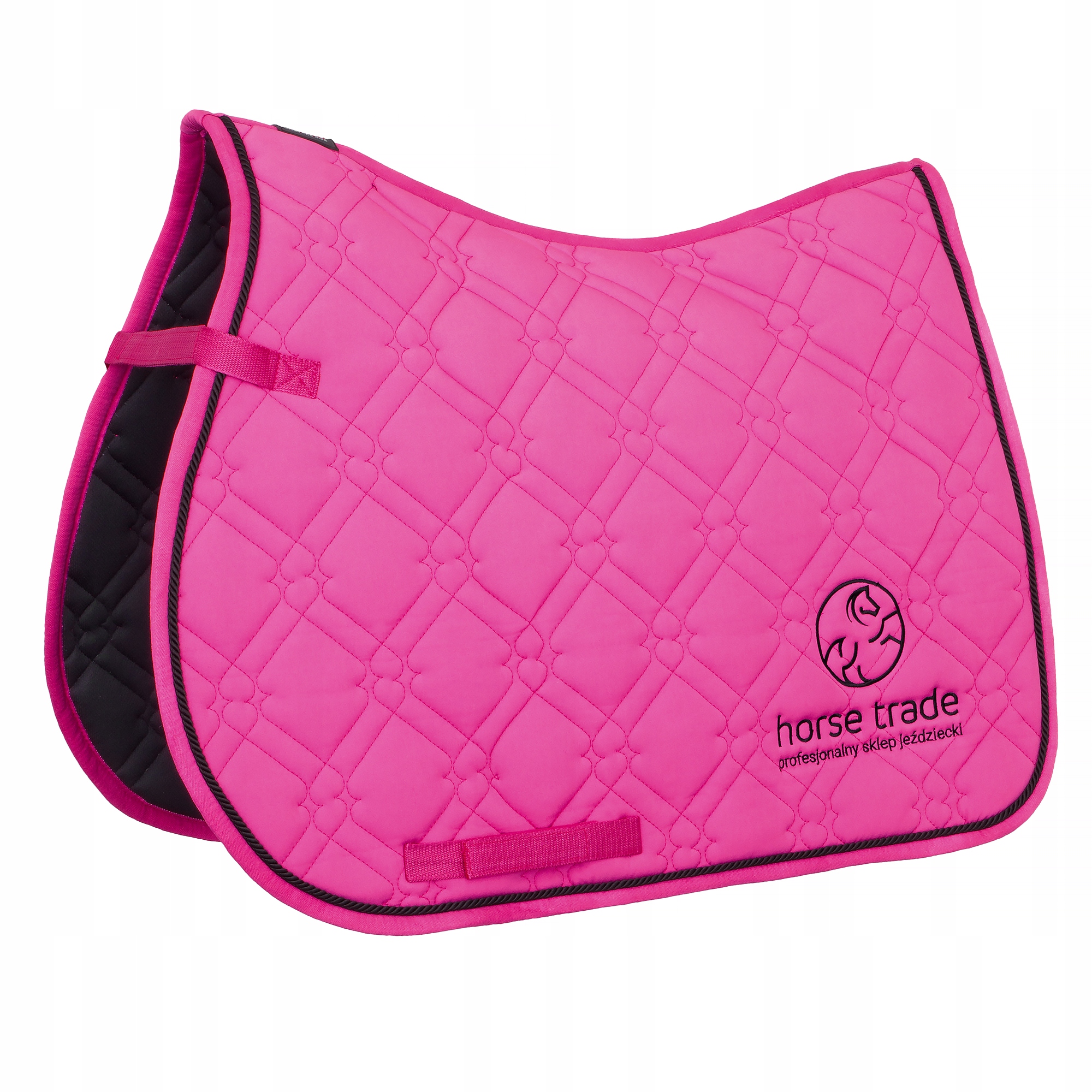 Czaprak dla konia Horse-trade Barcelona wszechstronny z logo różowy Vs