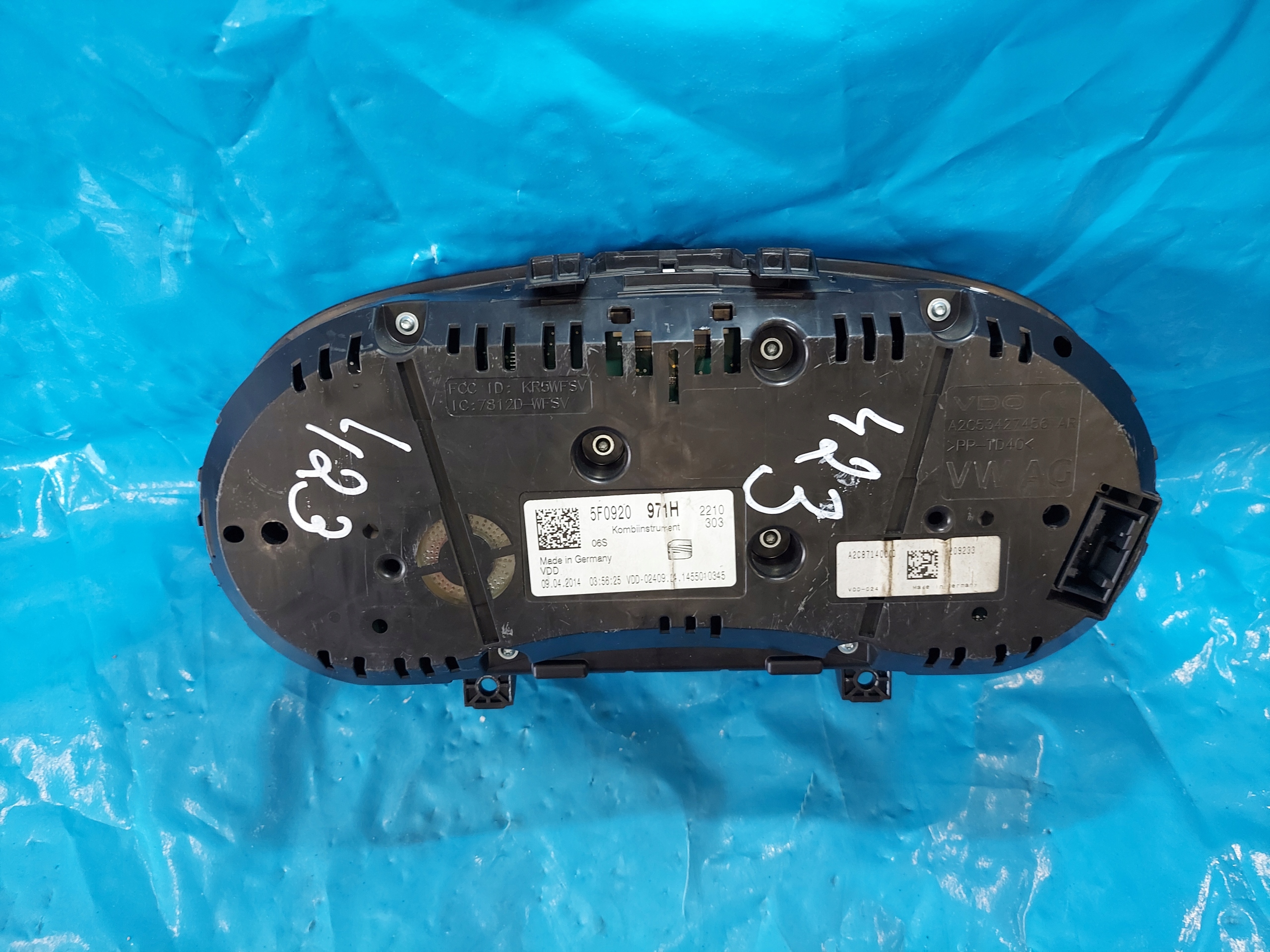 dials clock LEON III UK 5F0920971H