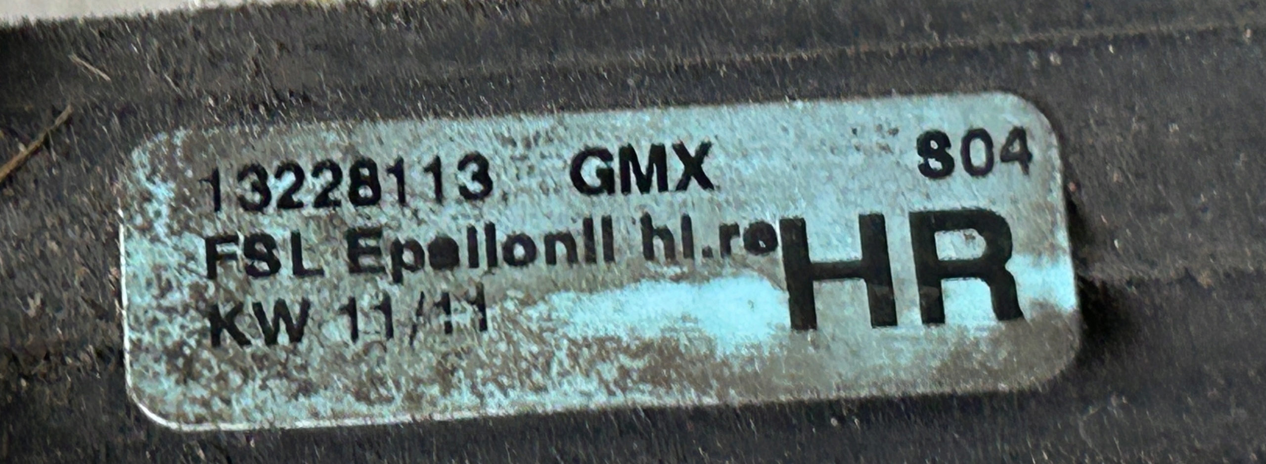 moulding dust right rear part INSIGNIA A 13228113