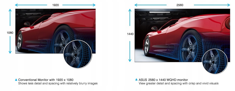 Monitor 27'' ASUS PB278QV WQHD IPS DP HDMI DVI VGA Rodzaj podświetlania LED
