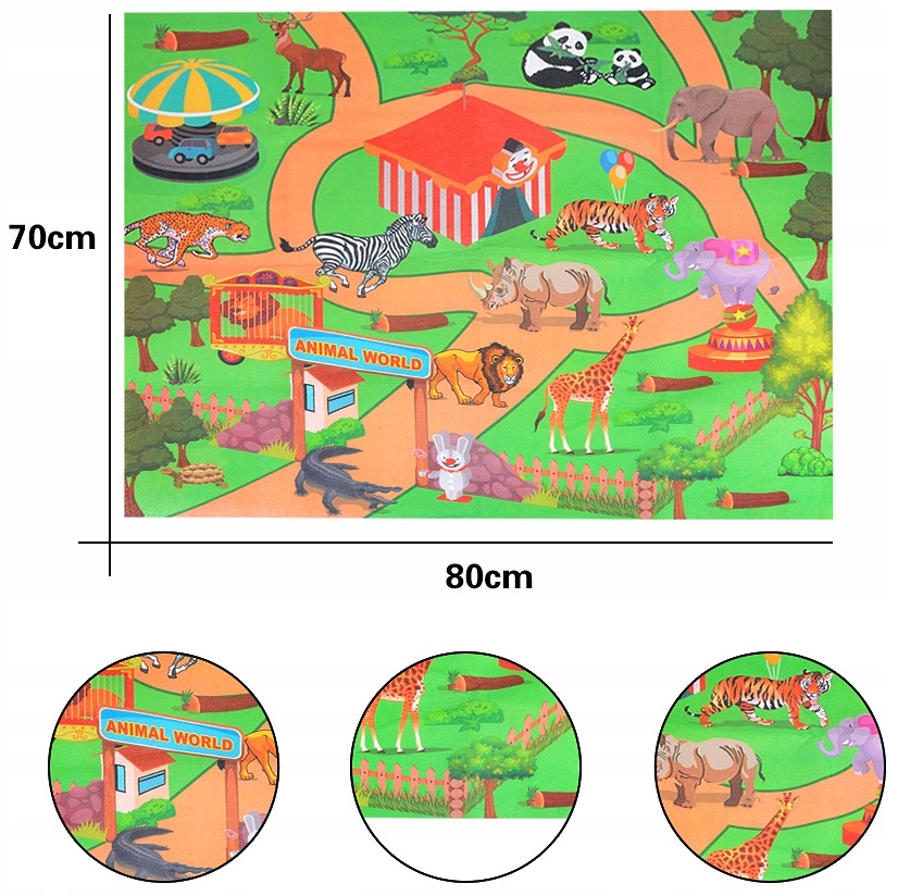Zestaw duże FIGURKI ZWIERZĘTA 12 szt ZOO SAFARI MATA AKCESORIA lew słoń koń Kod producenta DH9019