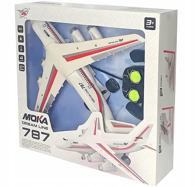 SAMOLOT PASAŻERSKI NA RADIO ZDALNIE STEROWANY RC PILOT Wiek dziecka 3 lata +