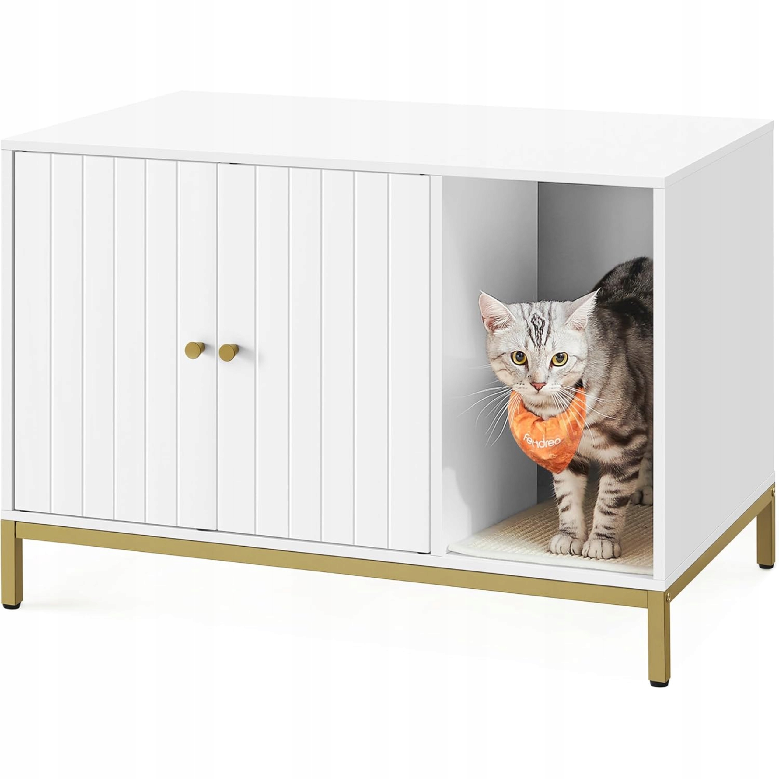 Levně Domeček Budka pro kočky Volně stojící skříňka Police Úložný prostor na záchod Pelíšek