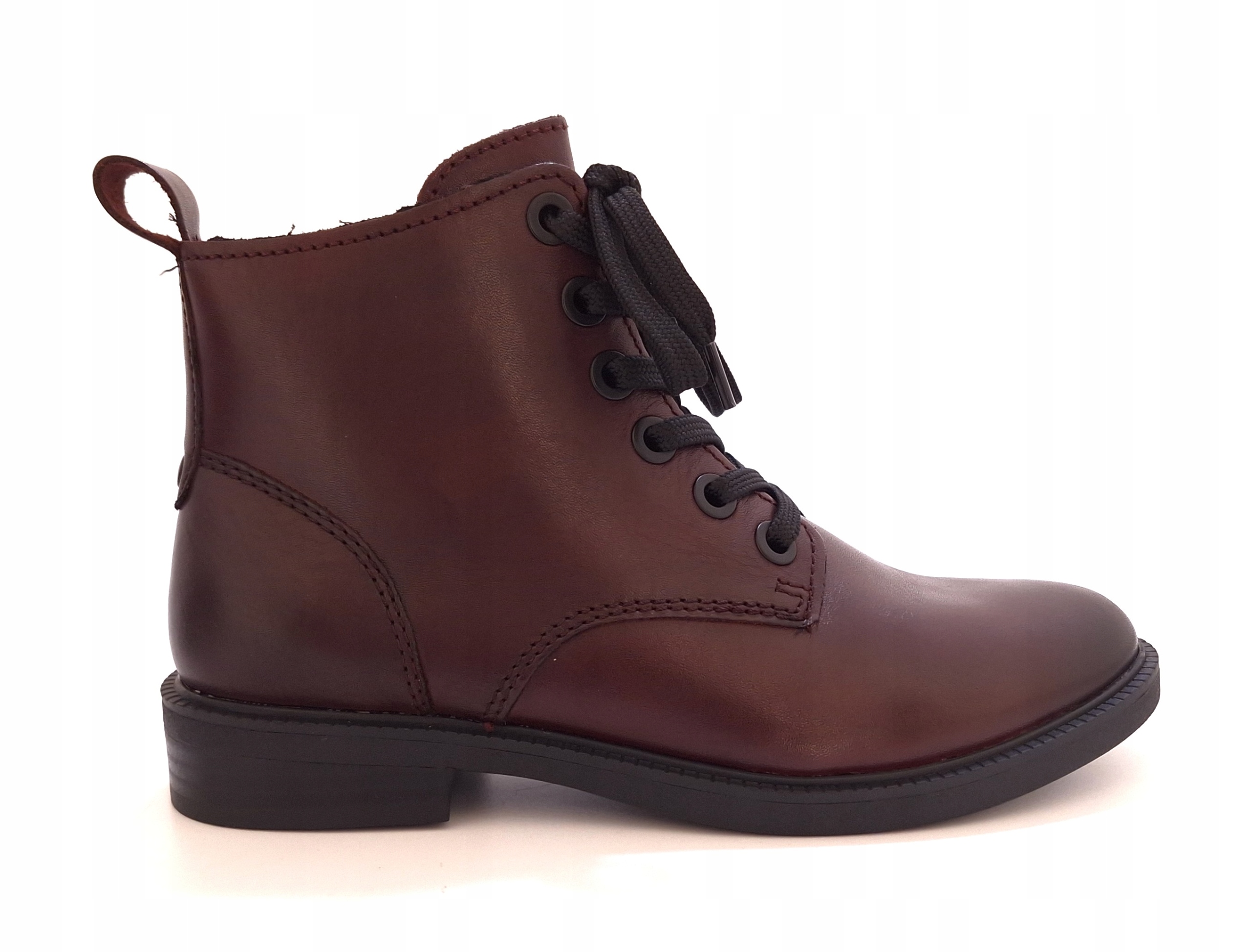 Kožené boty se zipem a šněrováním Marco Tozzi 2-25101 r40