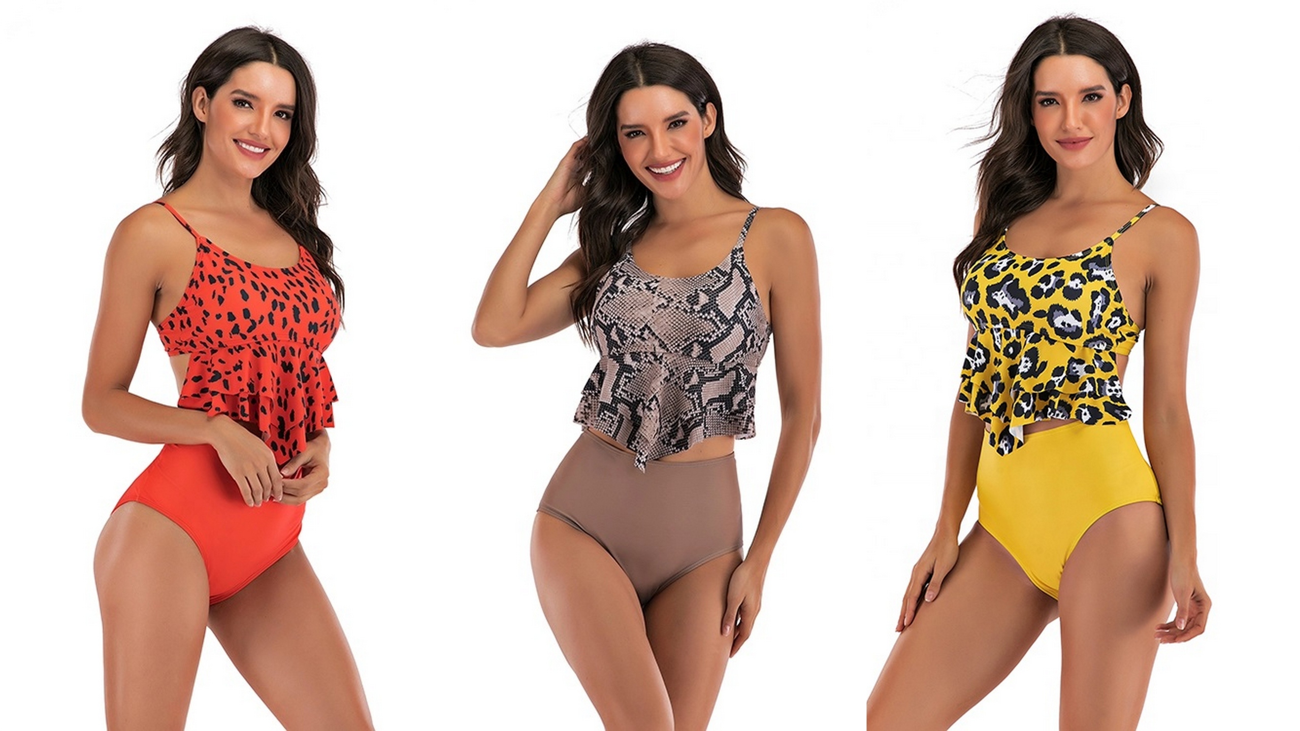 STRÓJ KĄPIELOWY BIKINI HISZPANKA wysoki stan S Zapięcie zapięcie z tyłu