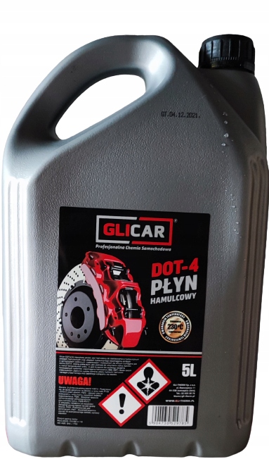PŁYN HAMULCOWY GLICAR DOT-4 5L