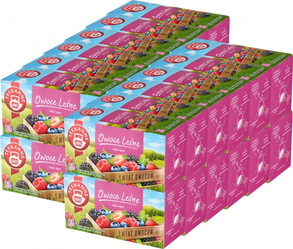 Teekanne Forest Fruit Owoce Leśne 20 kopert herbata ekspresowa owocowa x24