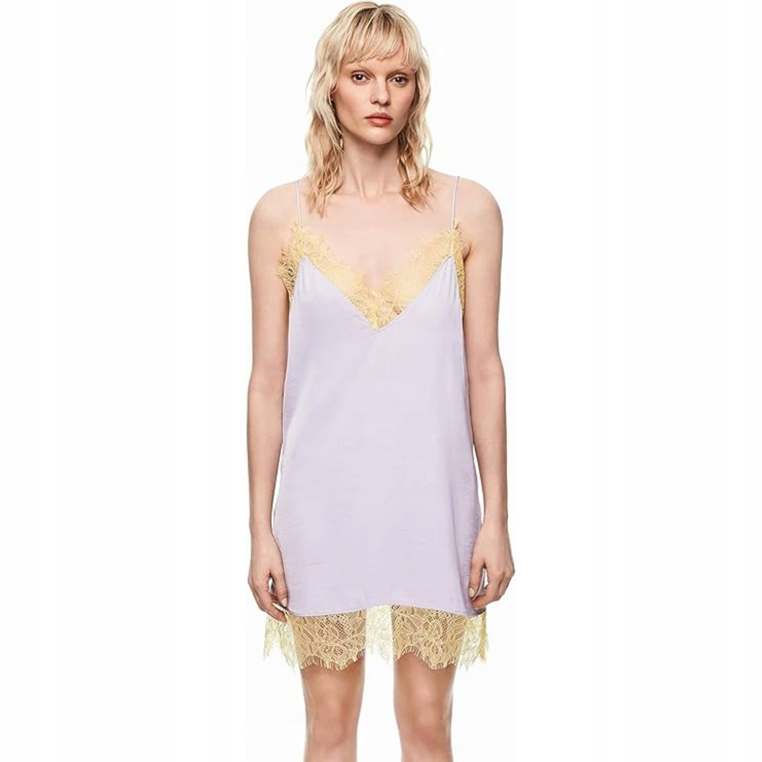 Dámské Šaty Pepe Jeans Dua Lipa Nicol lněné mini letní fialové L