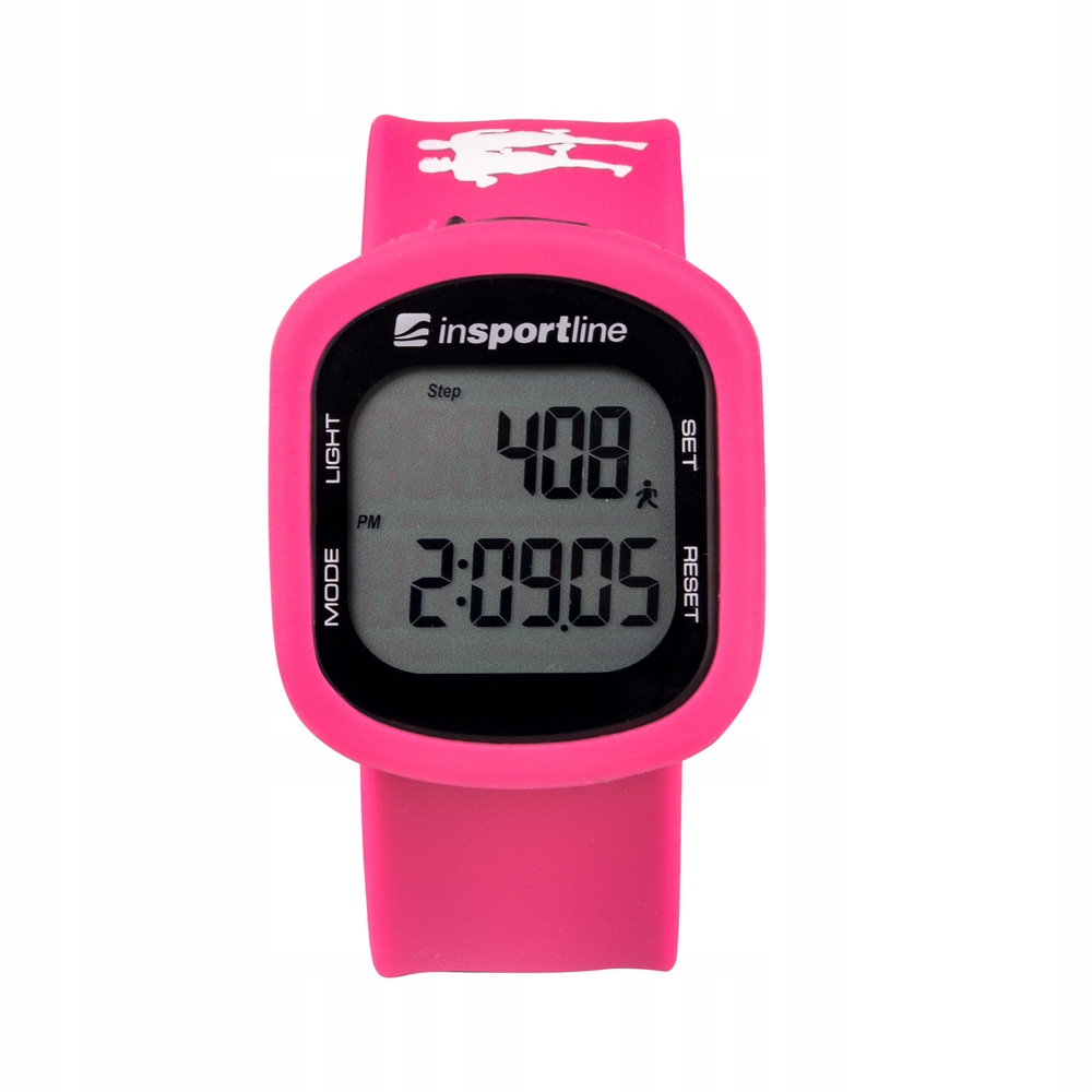 Zegarek KROKOMIERZ wodoodporny inSPORTline USB Kolor dominujący odcienie zieleni