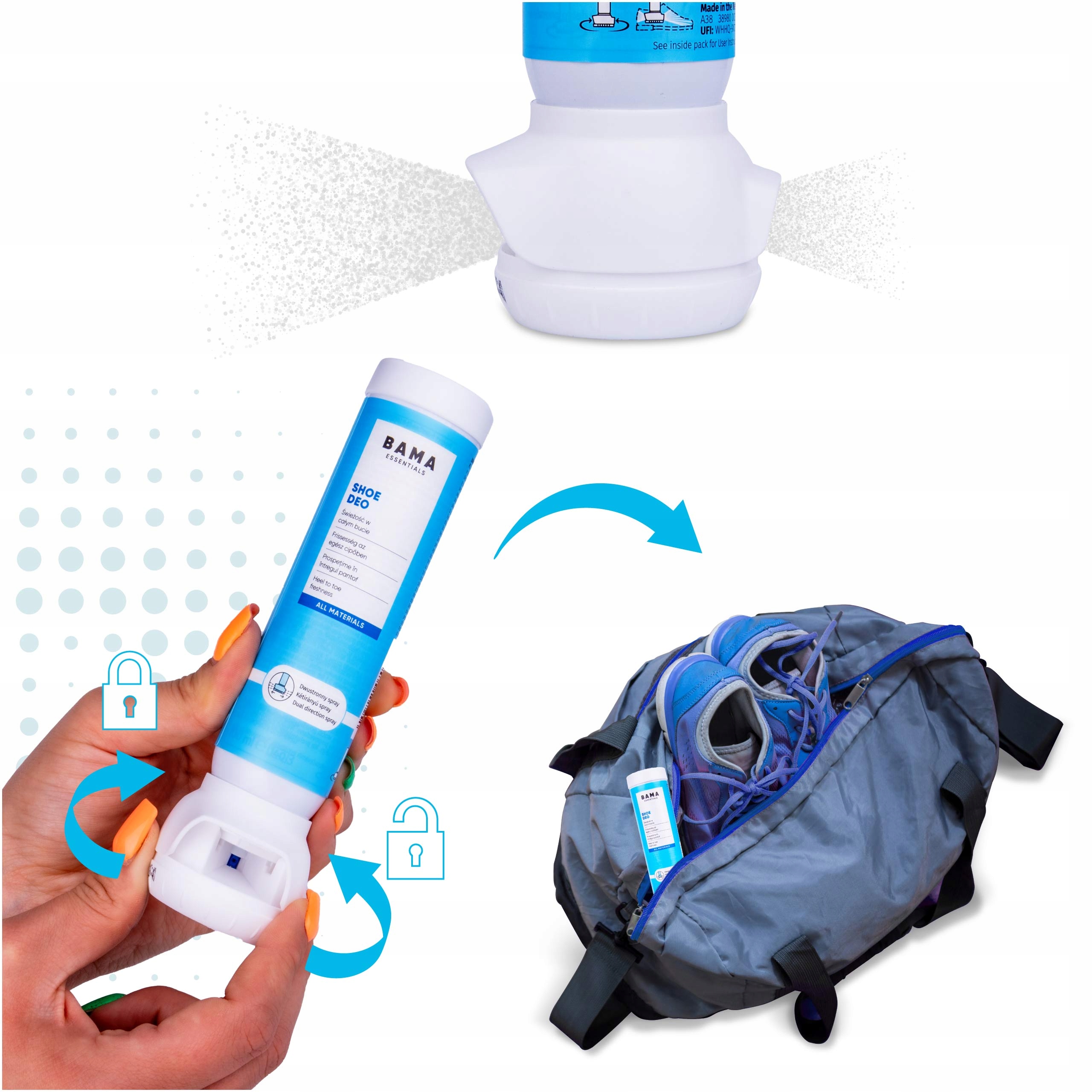 Antybakteryjny dezodorant do obuwia BAMA 100 ml Marka Bama