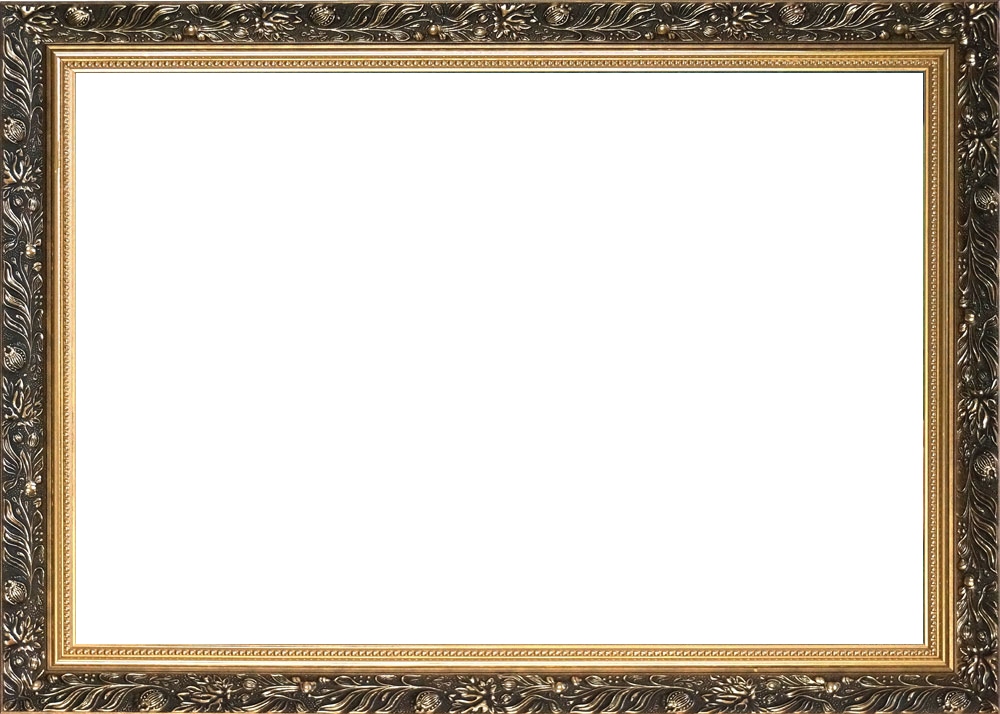 Lustro złote 70X50 [cm] w ramie Eksklusiv.