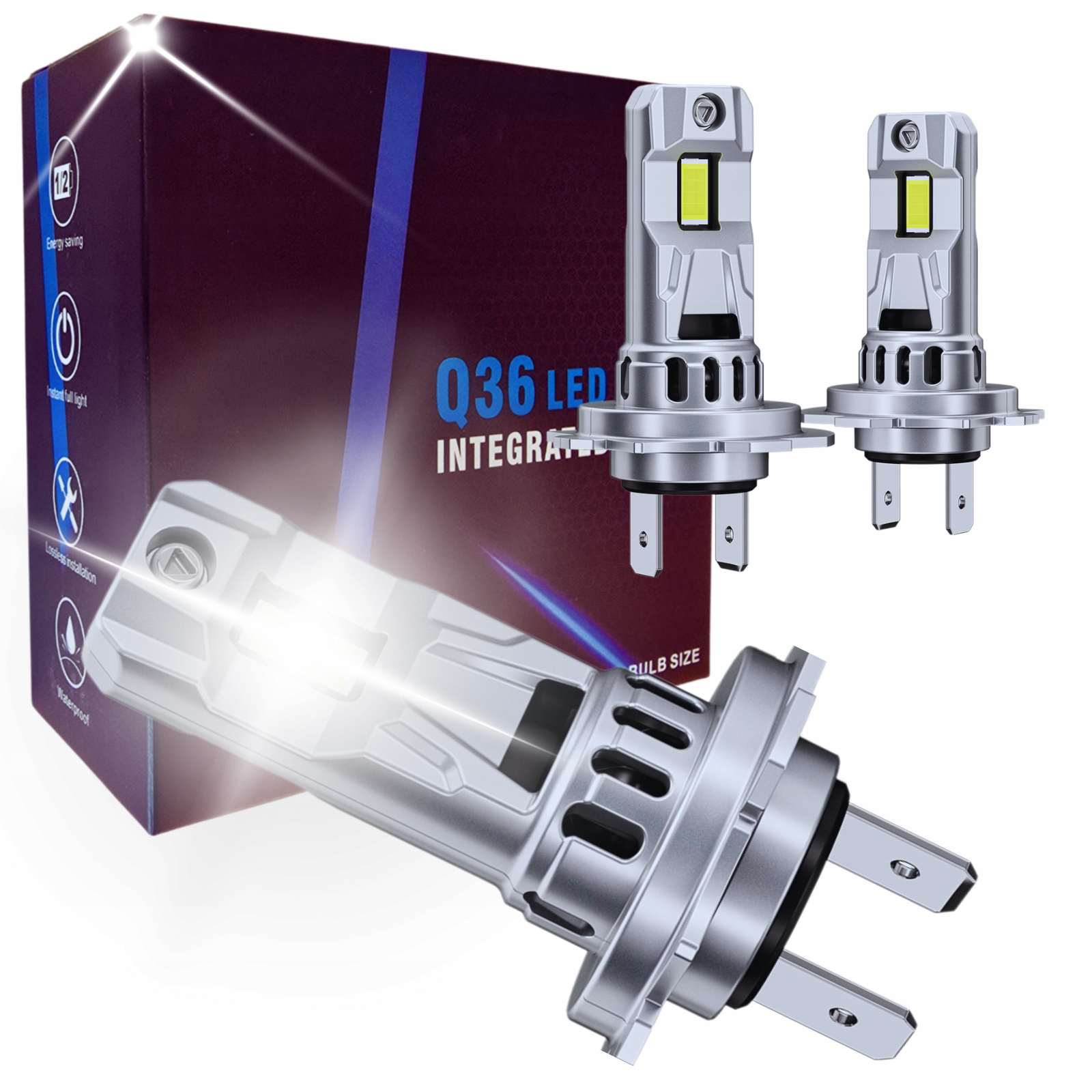 Żarówki H7 Led Premium 22000 LM Canbus H7 Led 6500K Mocne Białe 2 Szt