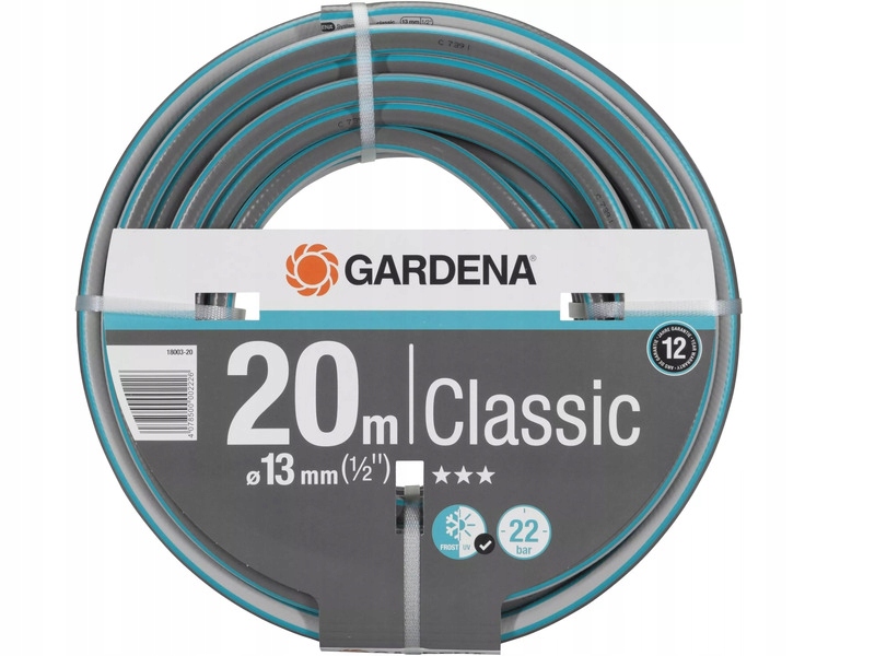 Wąż ogrodowy Gardena Classic 1/2" 20 m 18003-20