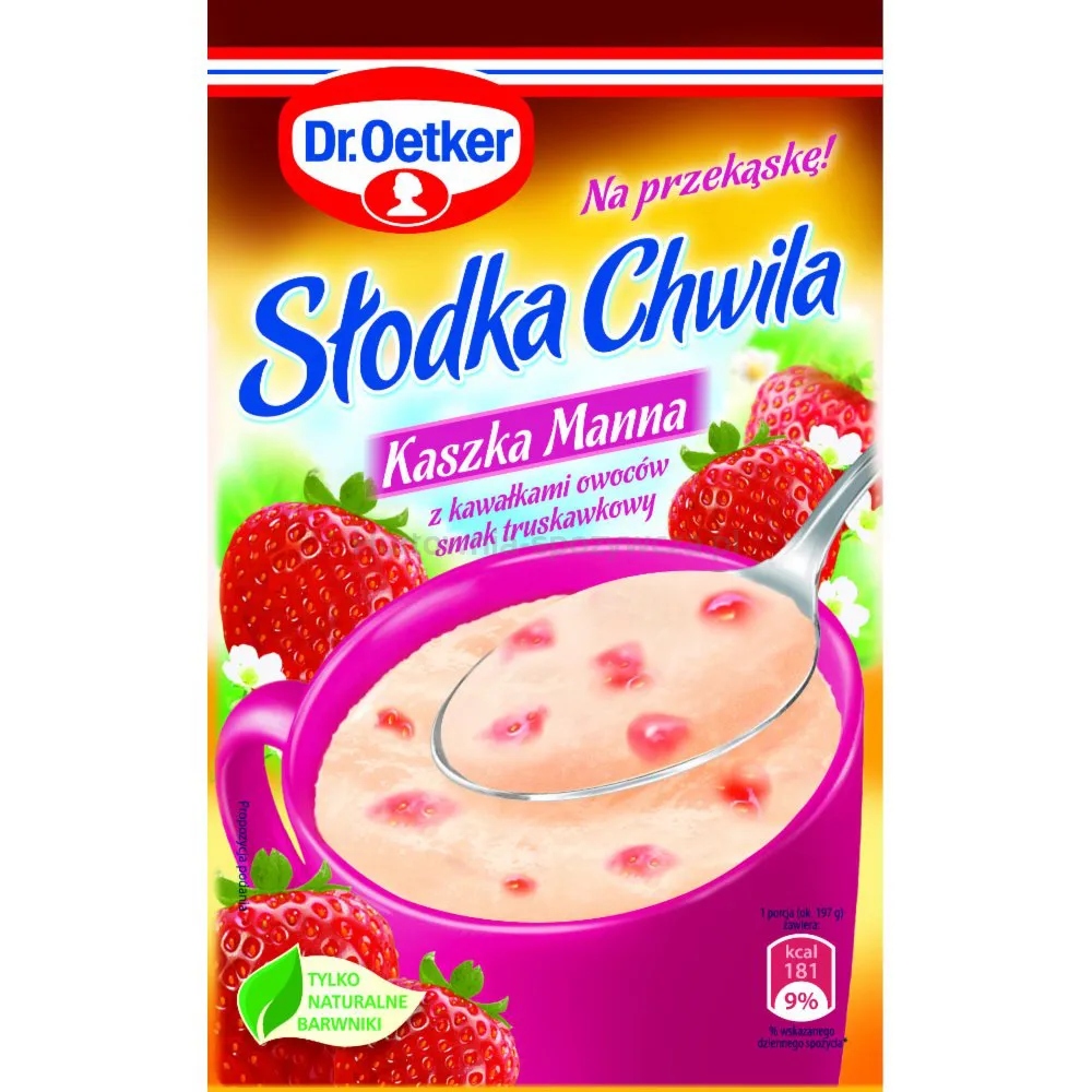 Levně Dr.Oetker Sladká chvíle Kaše Manna Jahodová 47,5 g
