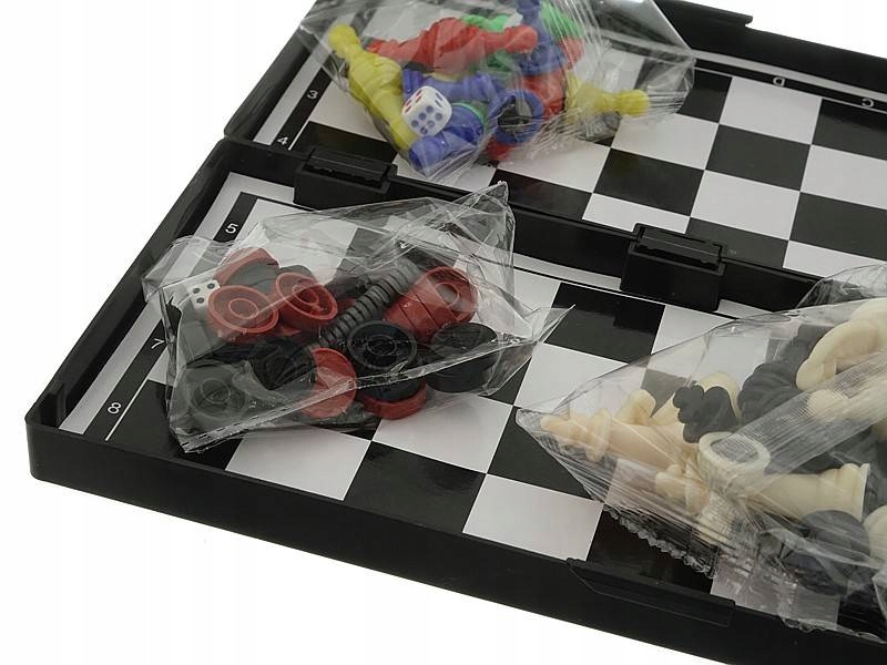 SZACHY WARCABY CHIŃCZYK magnetyczne AR Minimalna liczba graczy 2