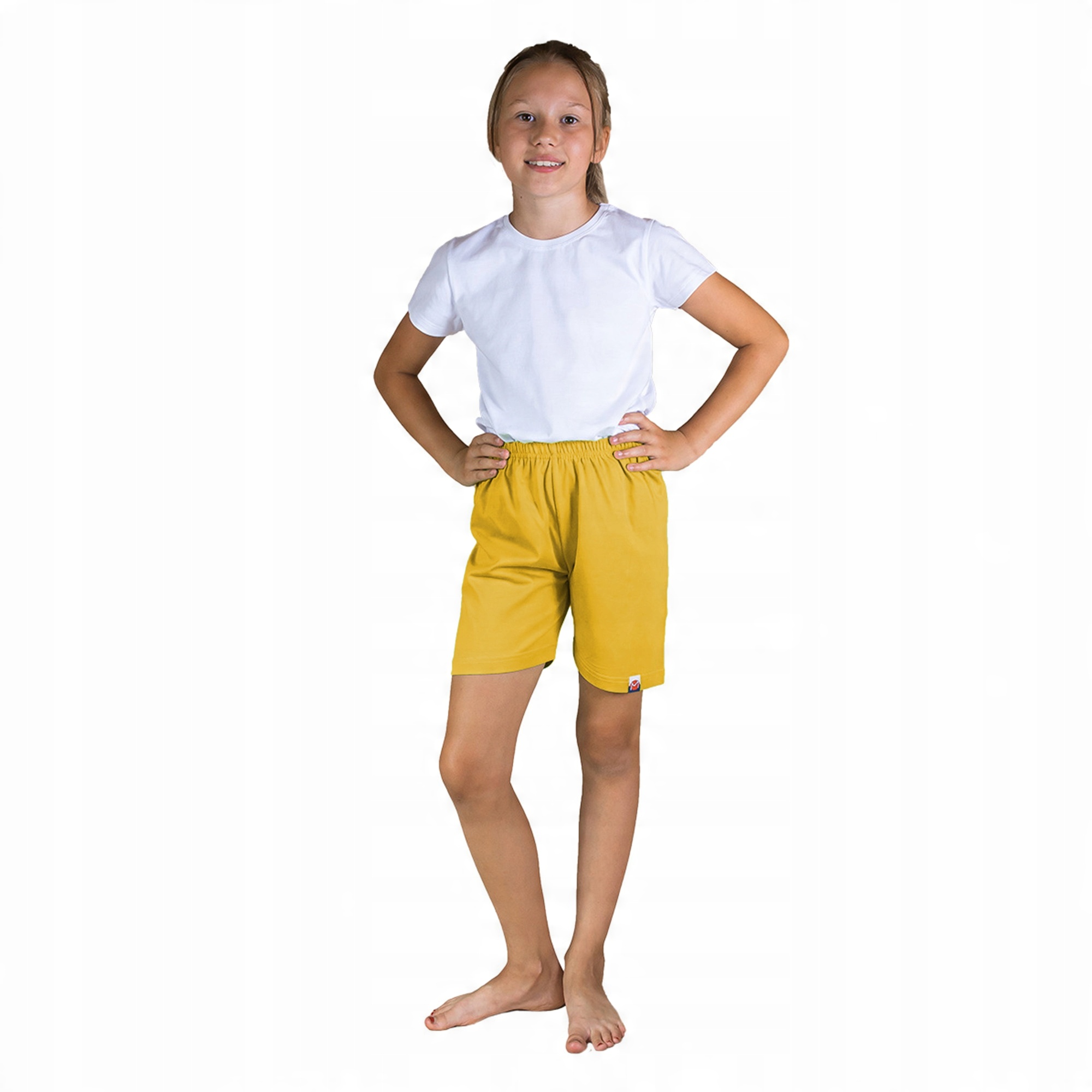 

Krótkie Spodenki Przedszkolaka Żółty 158 CM Luźne