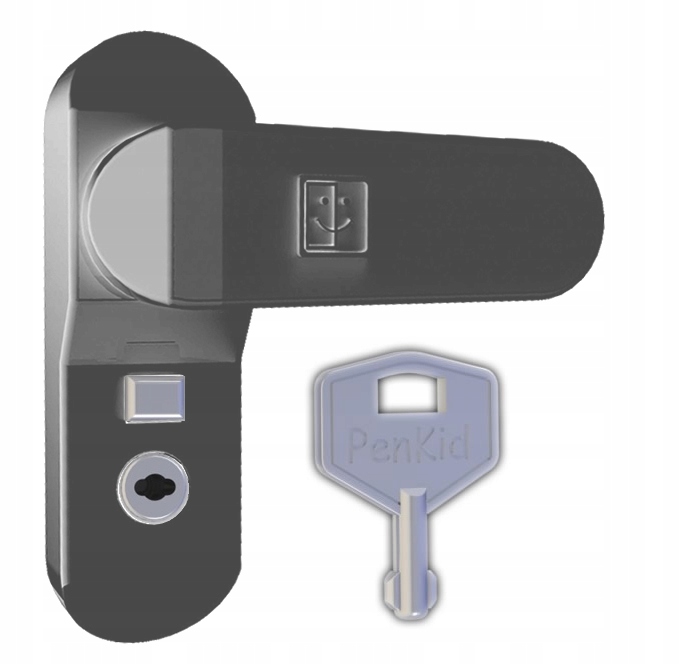 

Zabezpieczenie okien antracyt Blokada okna kluczyk