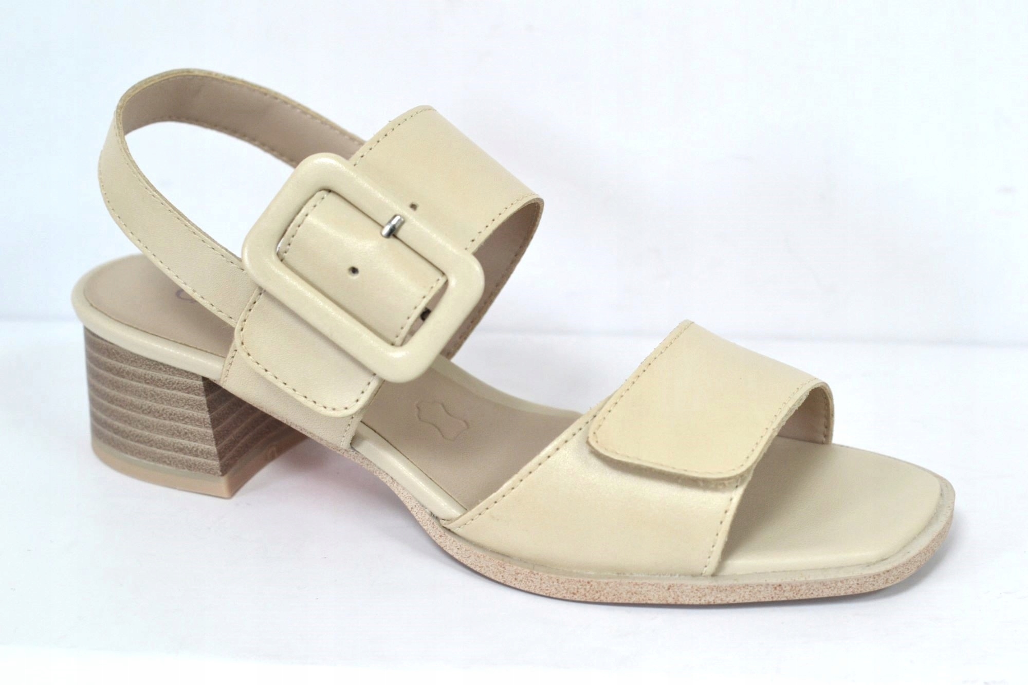 Caprice 28205-44 Sandály Ecru Klocek VEL.41