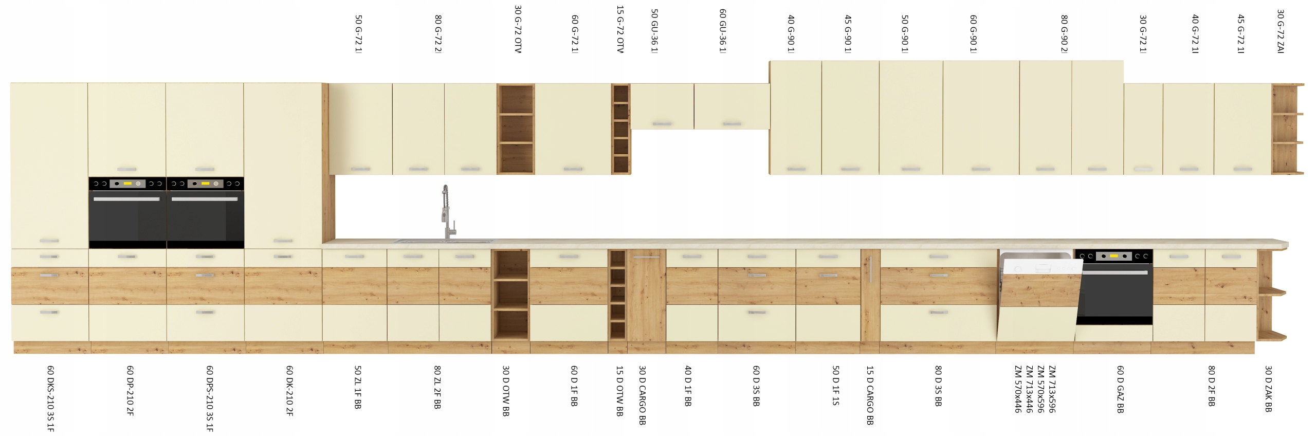 szafka pod zlewozmywak 80 cm | 3 KOLORY ARTEO Kod producenta ART