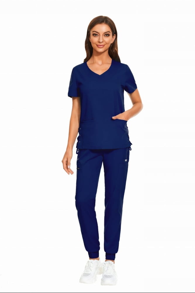 Komplet Medyczny Damski Scrub Uniform Model Treat Kolor Navy Blue Rozm. L