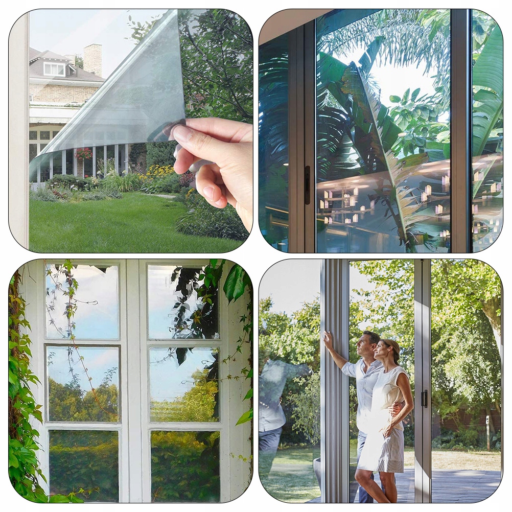 Folia okienna z lustrem jednokierunkowym, odbijająca ciepło Marka bez marki