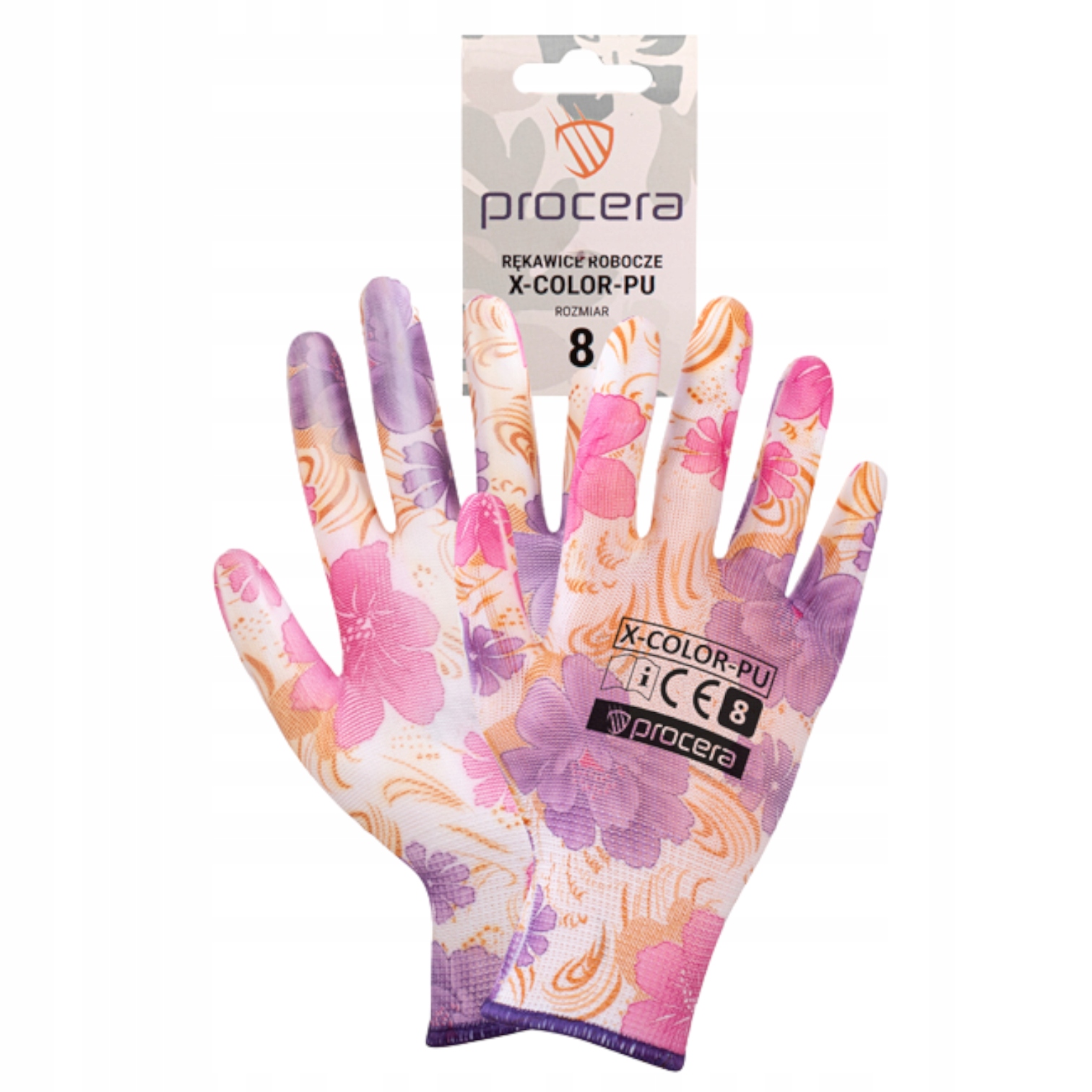 RĘKAWICE X-COLOR ROZMIAR 8 DAMSKIE OGRODOWE