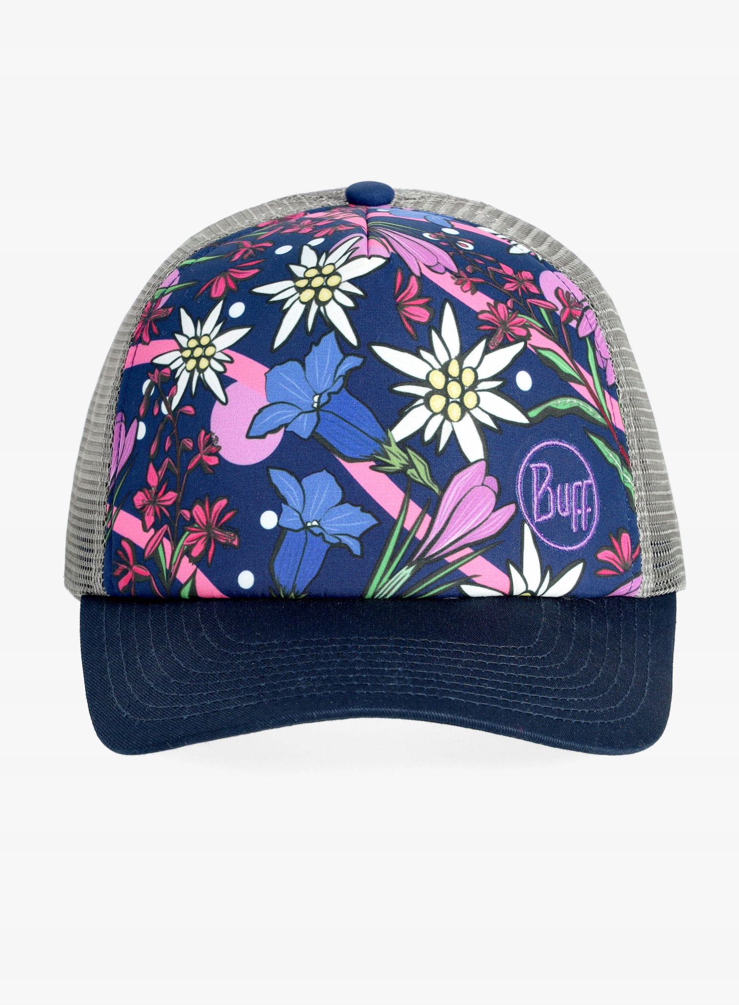 Czapka z daszkiem Buff Trucker Cap - flowers/flowers Rozmiar uniwersalny