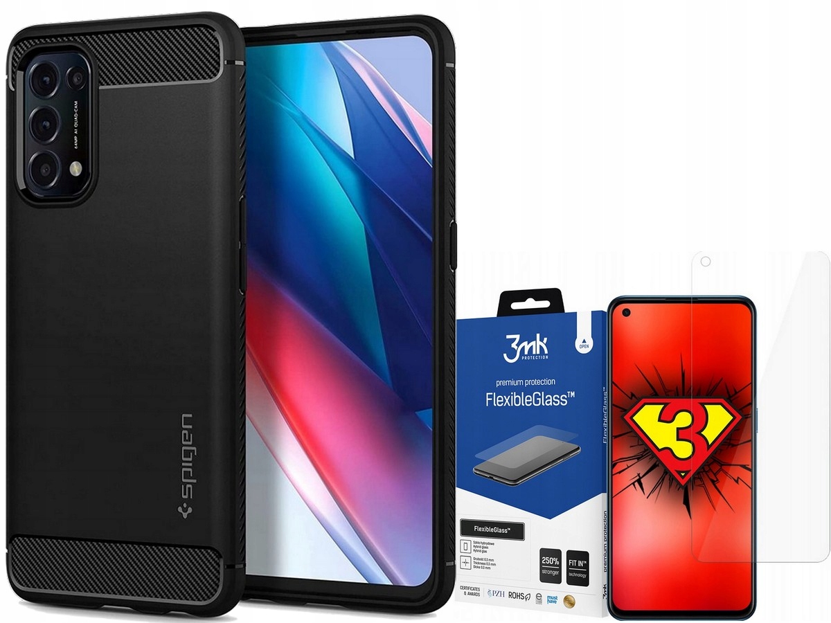 

Spigen - Etui Case Do - Oppo RENO-5 5G +szkło 3MK