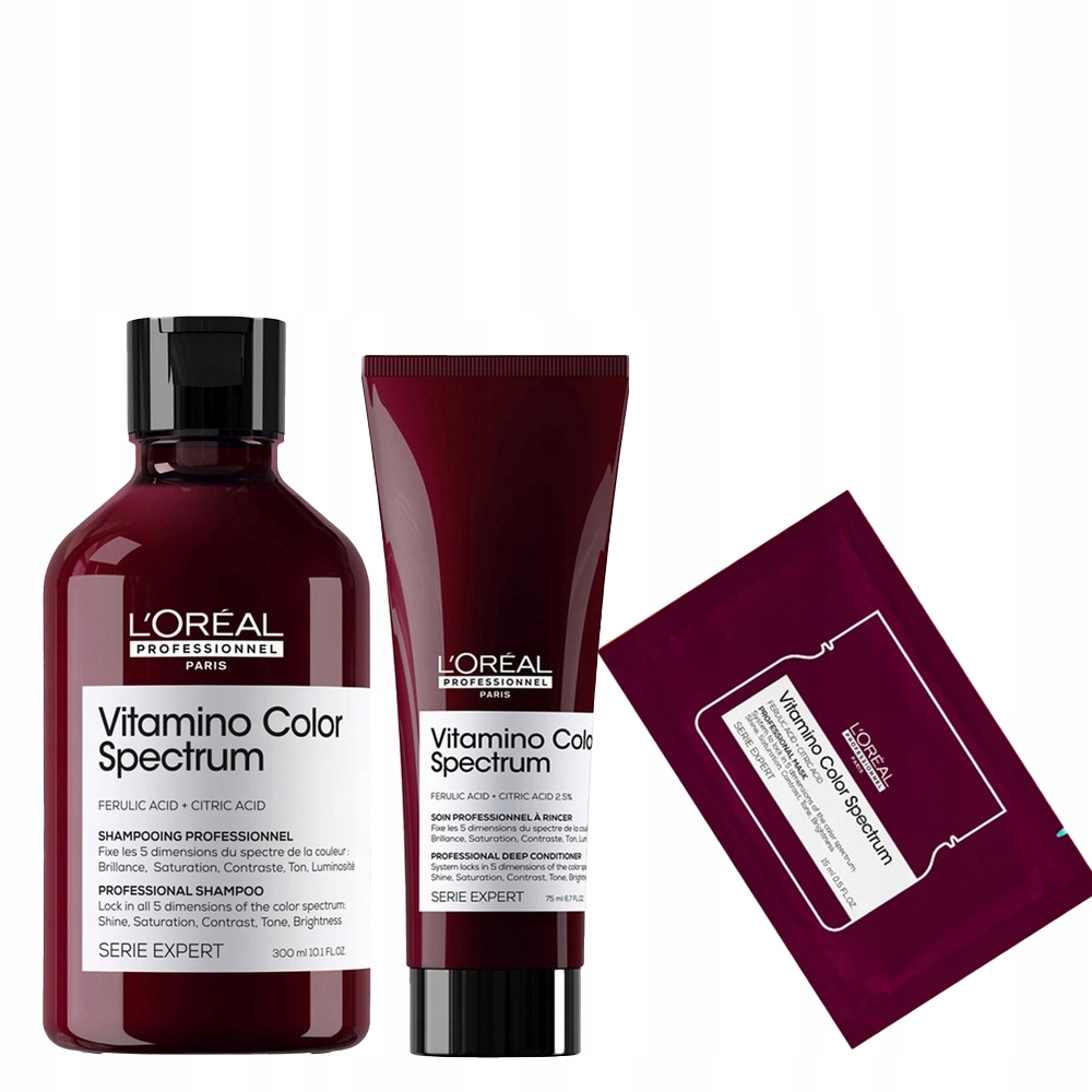 Loreal Vitamino Color Spectrum pro barvené vlasy šampon kondicionér 75 +dárek