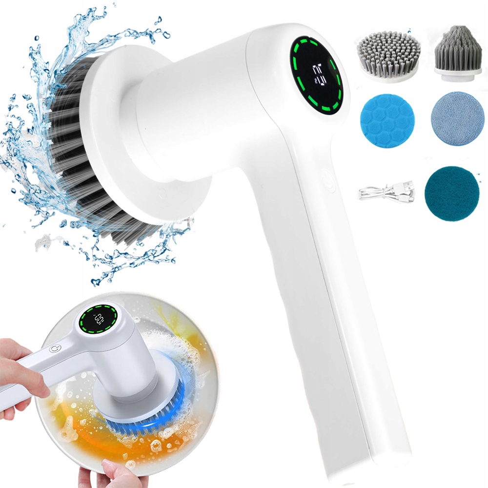 Levně Elektrický Bezdrátový Kartáč 6V1 Pro Domácí Úklid Domácnosti