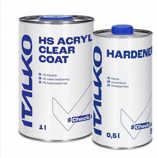 LAKIER BEZBARWNY HS ITALKO 1L KPL. Z UTWARDZACZEM
