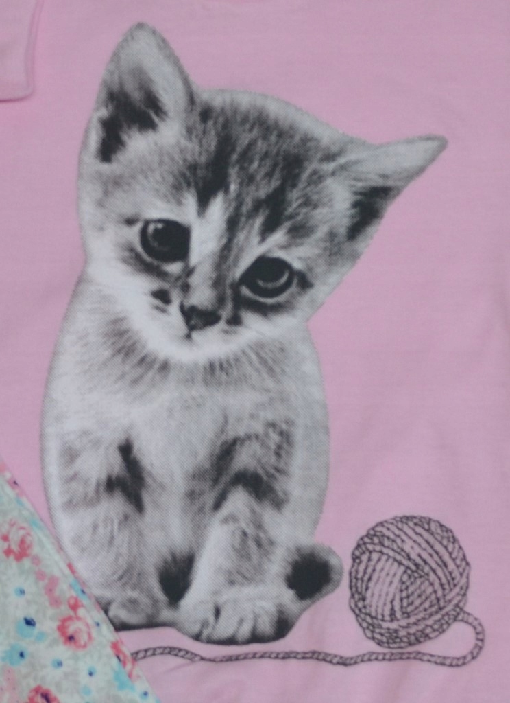 PIŻAMA BAWEŁNA KOTEK RÓŻ/KWIATKI R.110 SUTEX Marka SUTEX