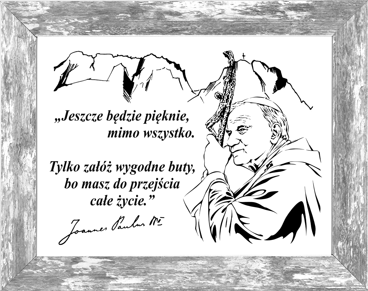 OBRAZ ze św. JANEM PAWŁEM II