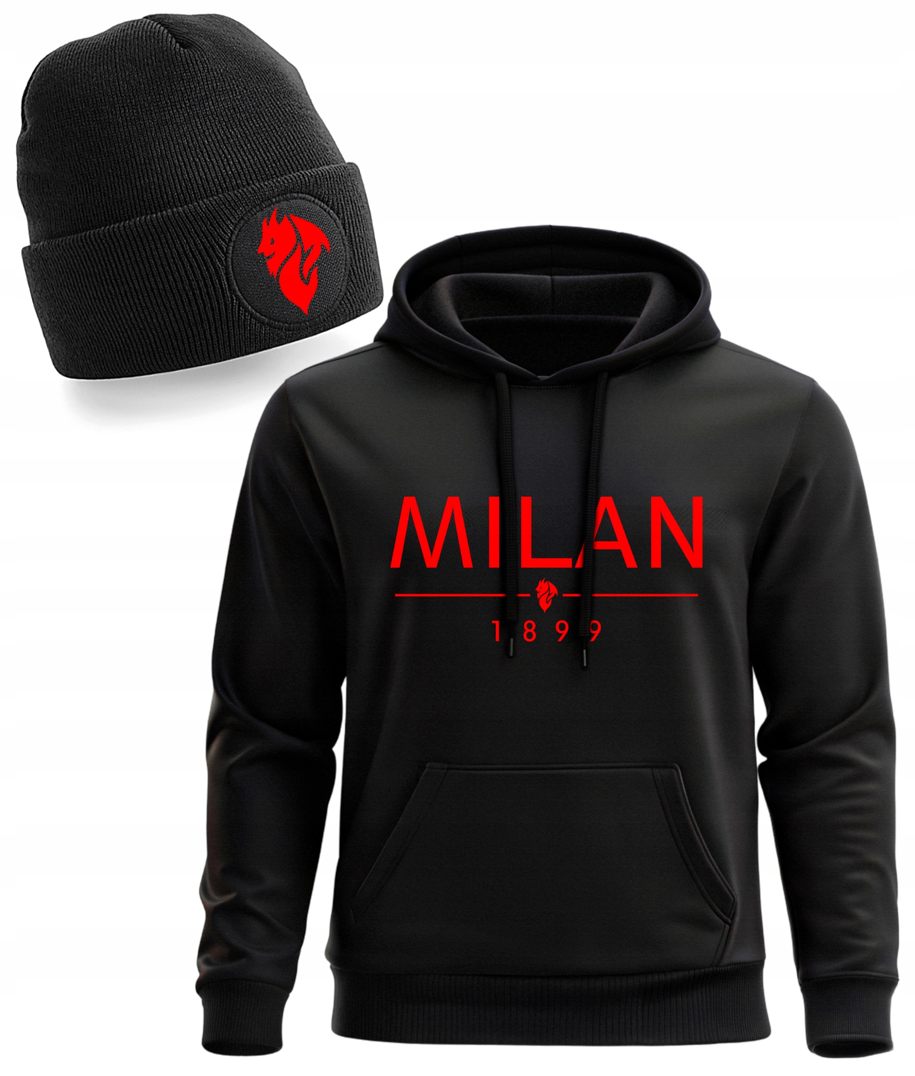 Mikina Ac Milan Pánská Dárek Pro Muže Velikost S Čepice Milan