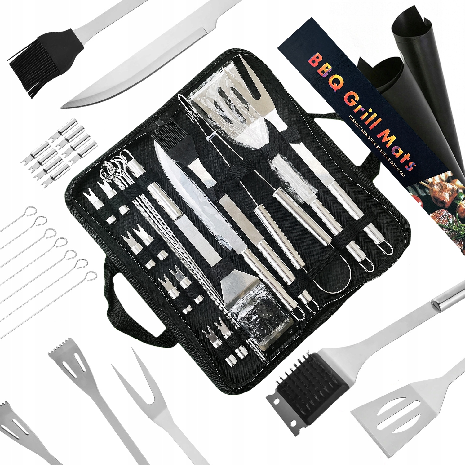 AKCESORIA DO GRILLA ZESTAW PRZYBORY XXL 25 EL MATA