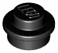 

Lego Płytka okrągła 1x1 czarna black 4073 10szt