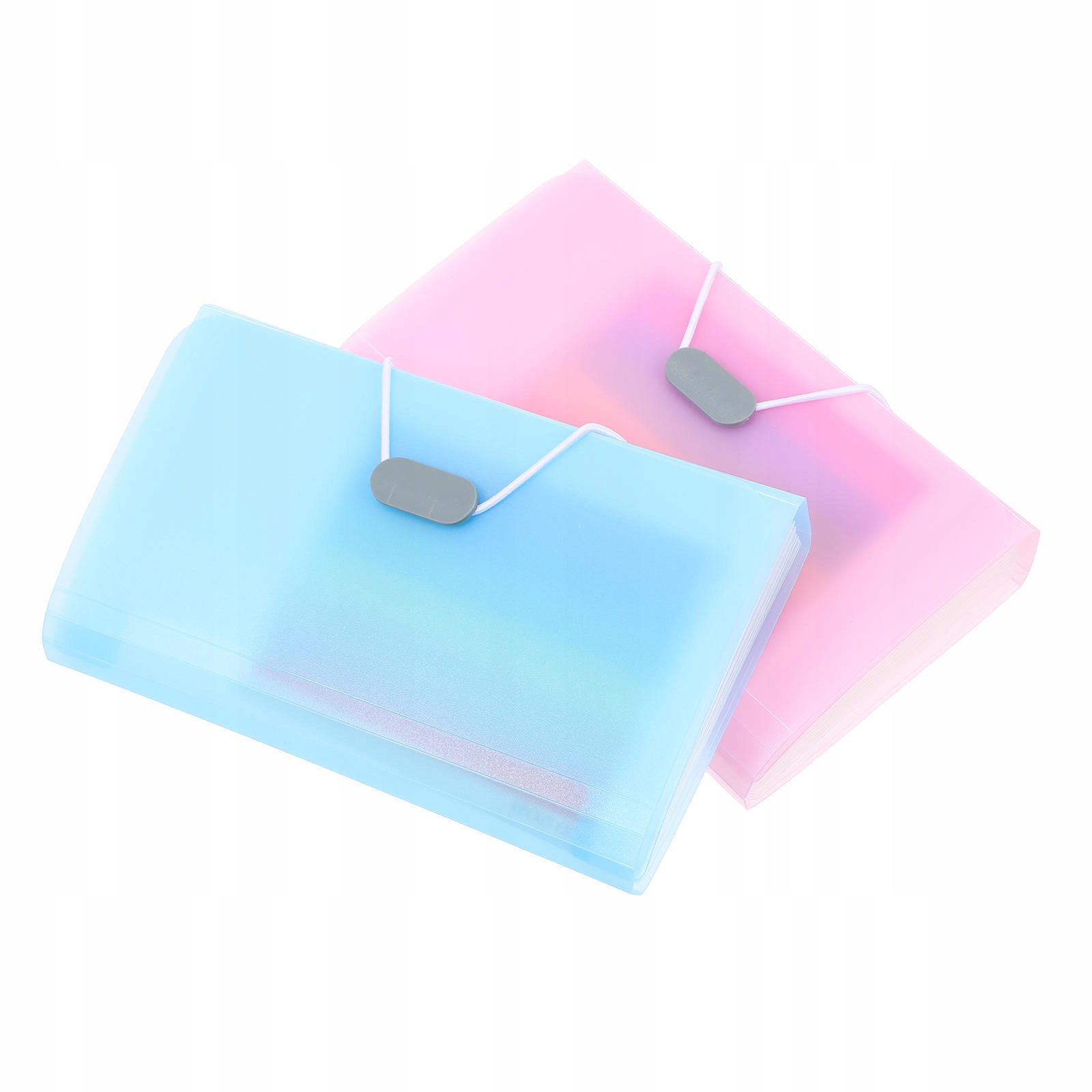 2 SZT. SKŁADANE TECZKI NA DOKUMENTY A6, WIELOKOLOROWE