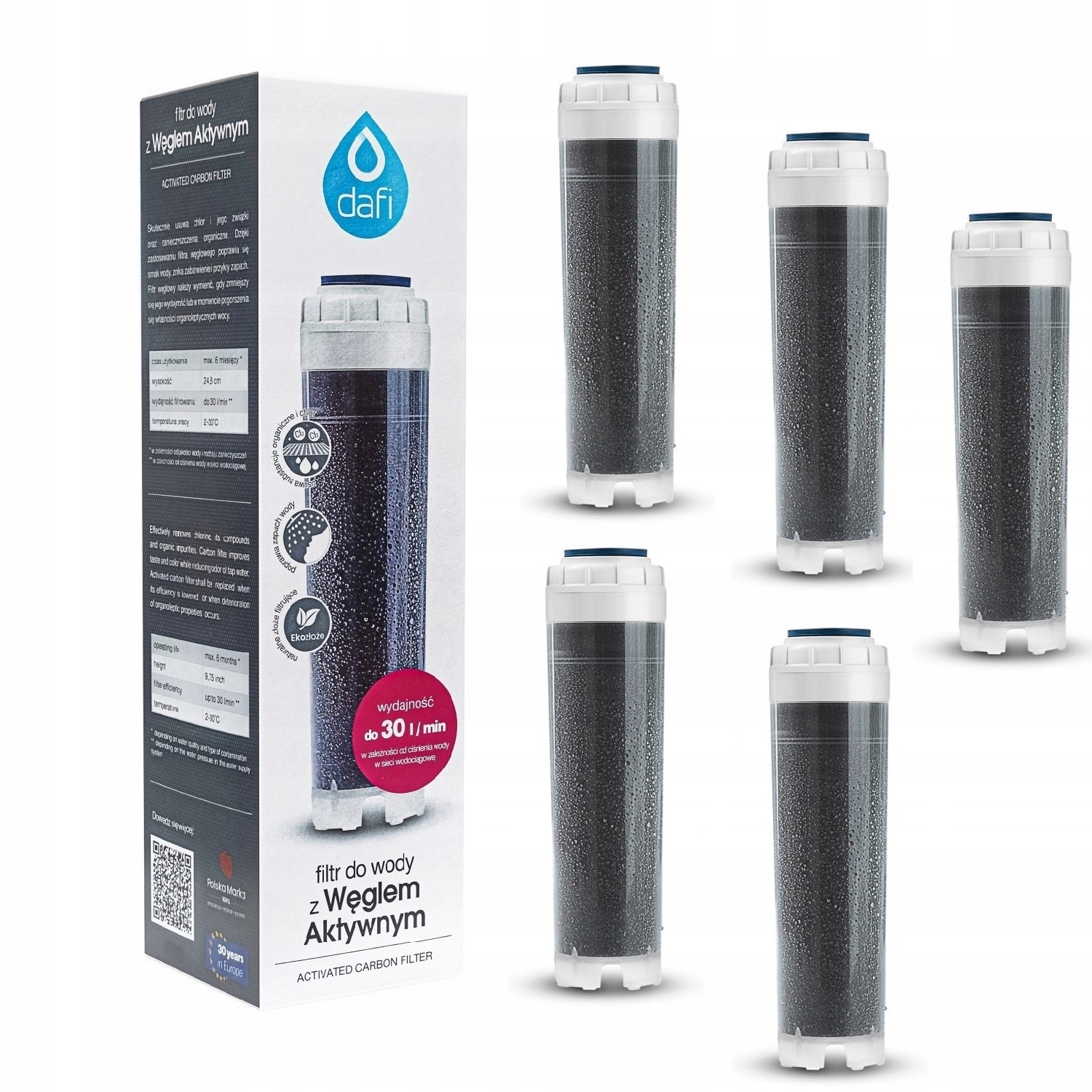Eko Dafi Filtr Na Vodu S Aktivním Uhlím 5KS