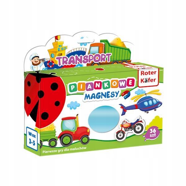 MÓJ MAŁY ŚWIAT MAGNESÓW: TRANSPORT MAGNESY POJAZDY DROGOWE ROTER KAFER Kolekcja Magnesy