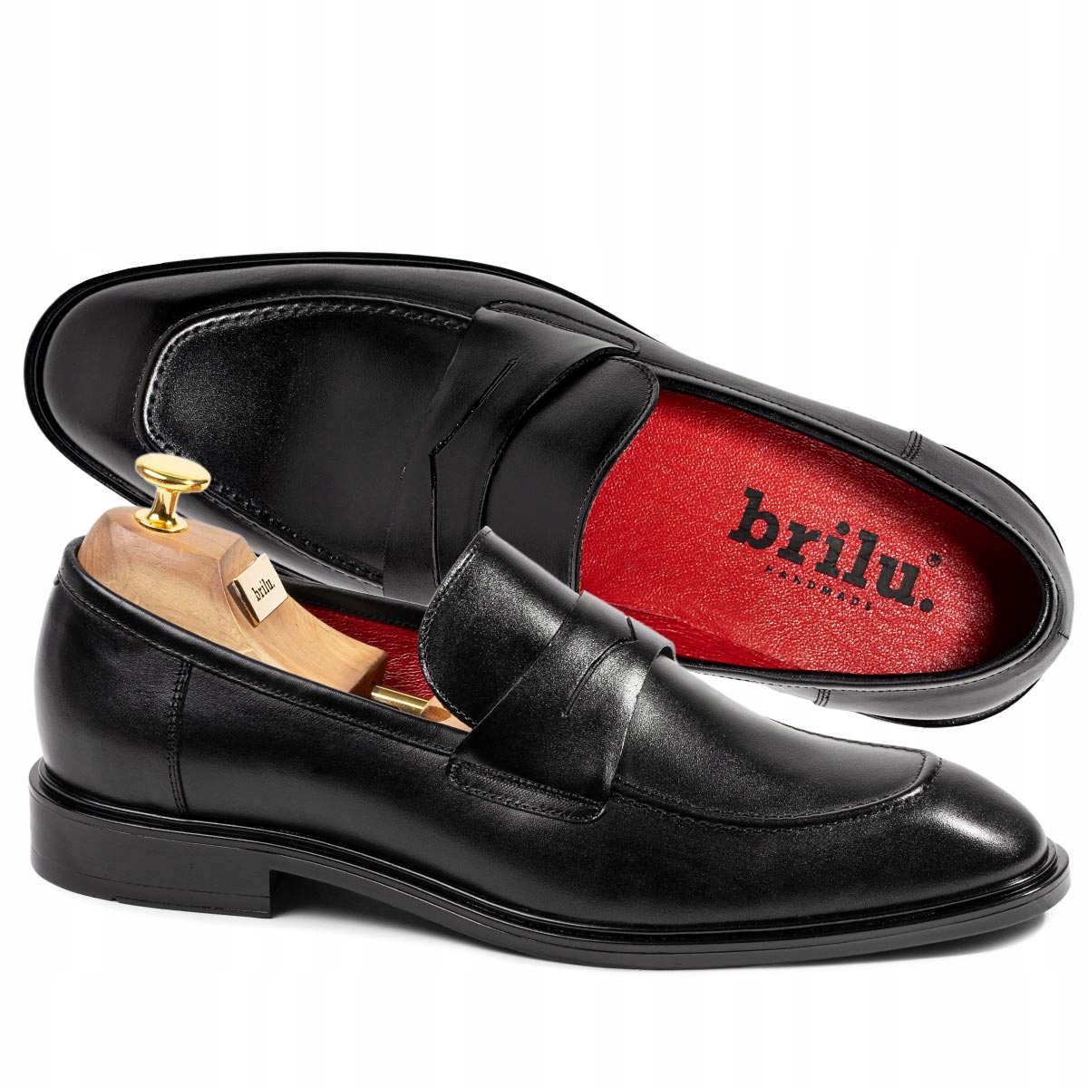 

Brilu Loafersy Ze Skóry Naturalnej Czarny 41