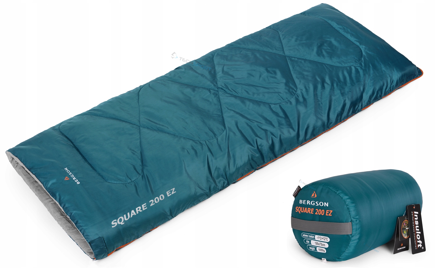 Značkový Spací Pytel Bergson, Přikrývka Square Ez 200