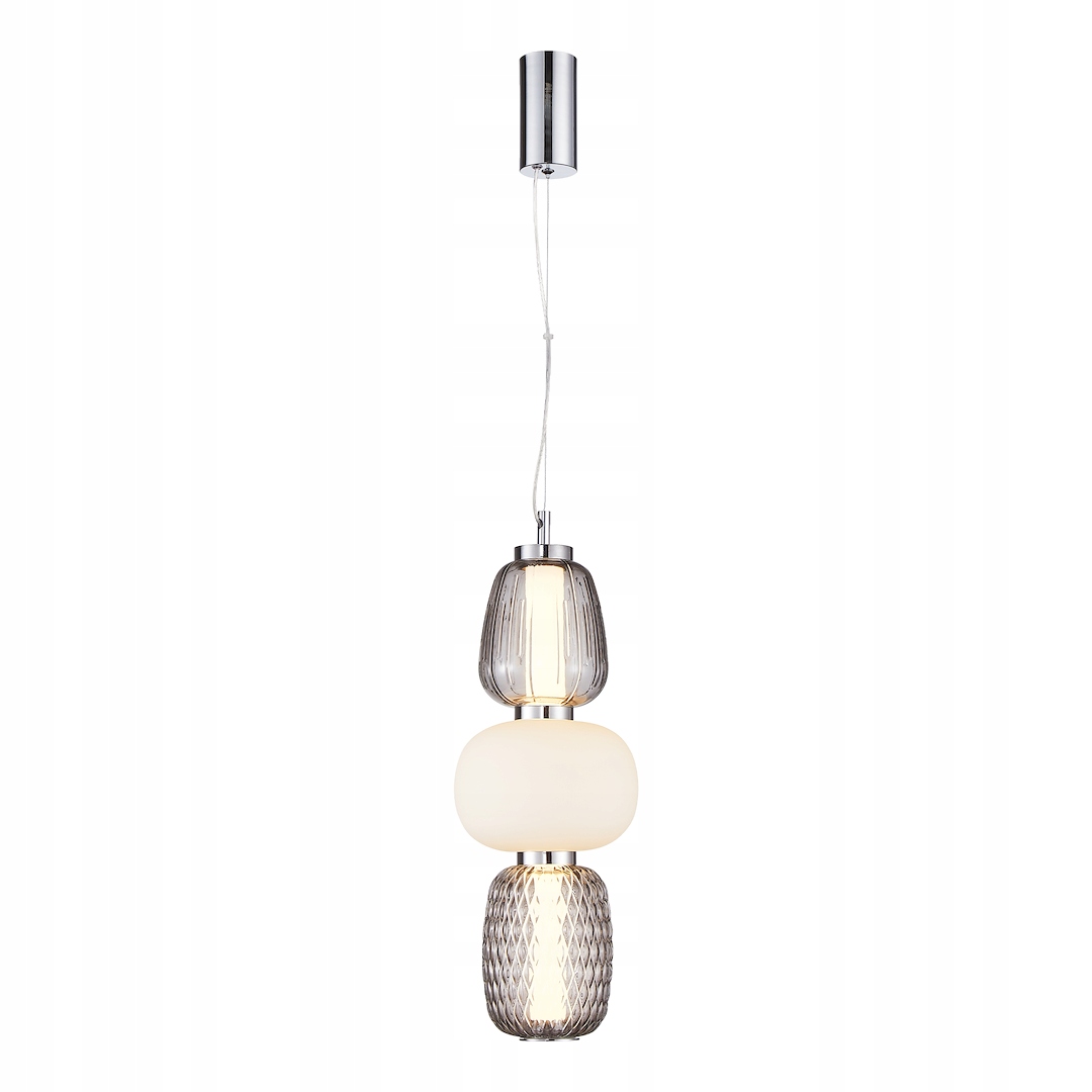 MiLAGRO Závesná lampa Caro Smoked 28W Led Stropný luster Osvetlenie